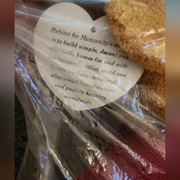 Vintage Habitat 4 Humanity Limited Edition ROOFUS Teddy Bear Plush SEALED - Picture 3 of 3